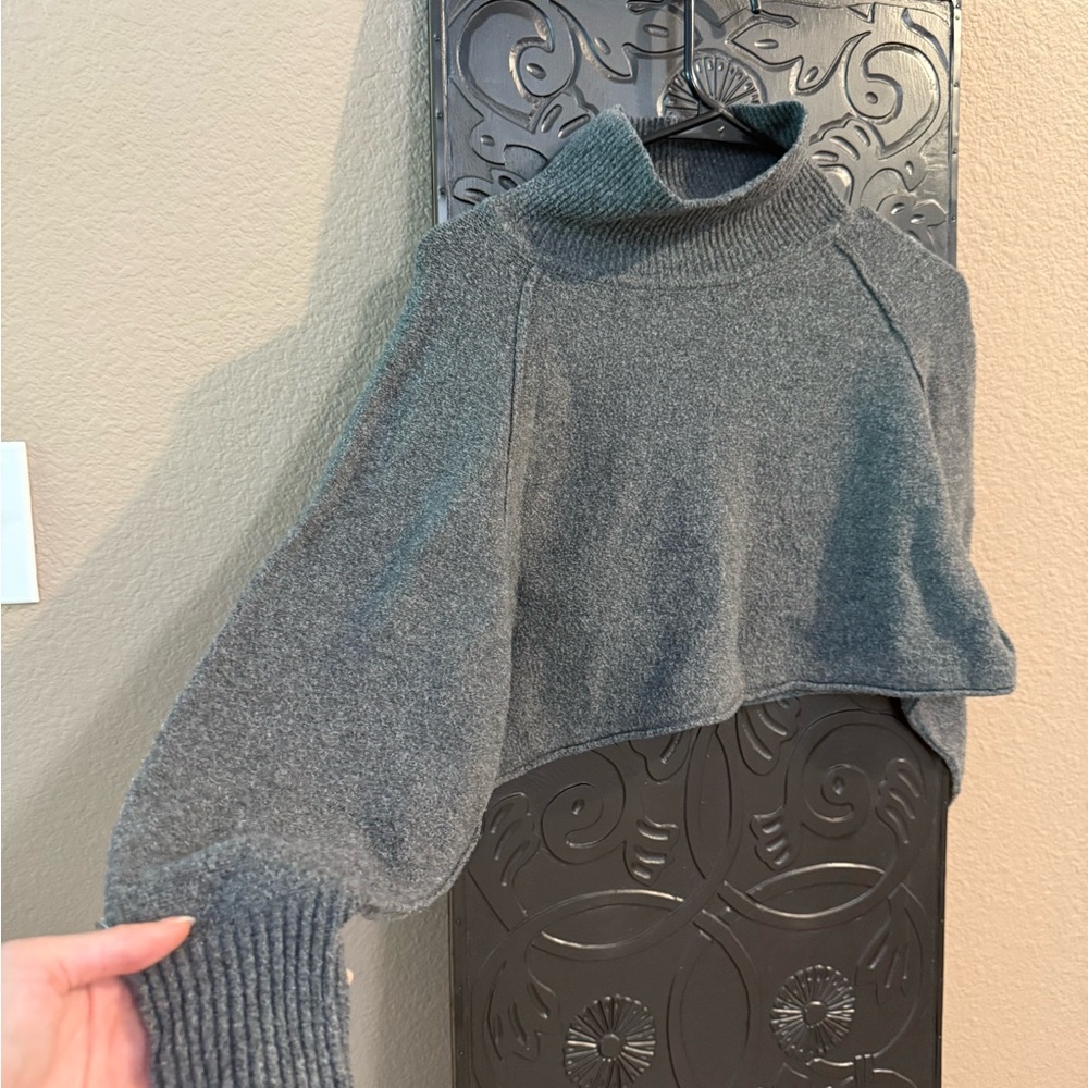 Urban Outfitters Charcoal Mock Neck Sweater